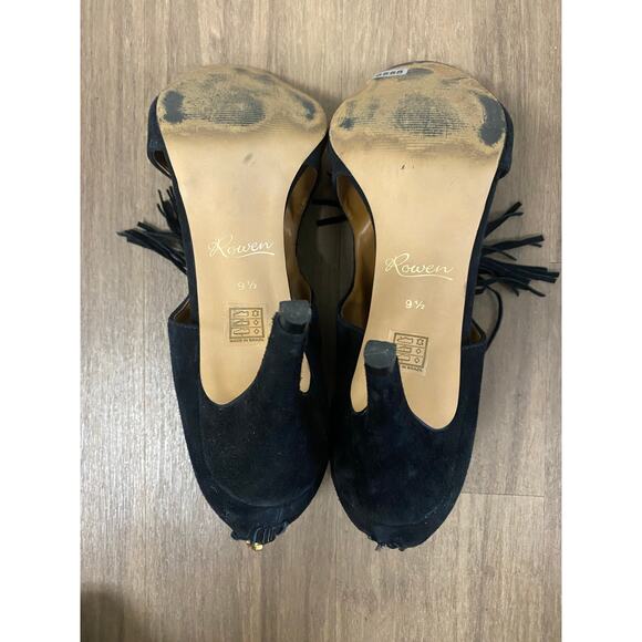 Rowen Black Sandals Classic Minimalist Style - Picture 6 of 7